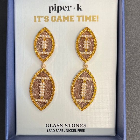 Piper K | Football 🏈 Earrings - Picture 3 of 6